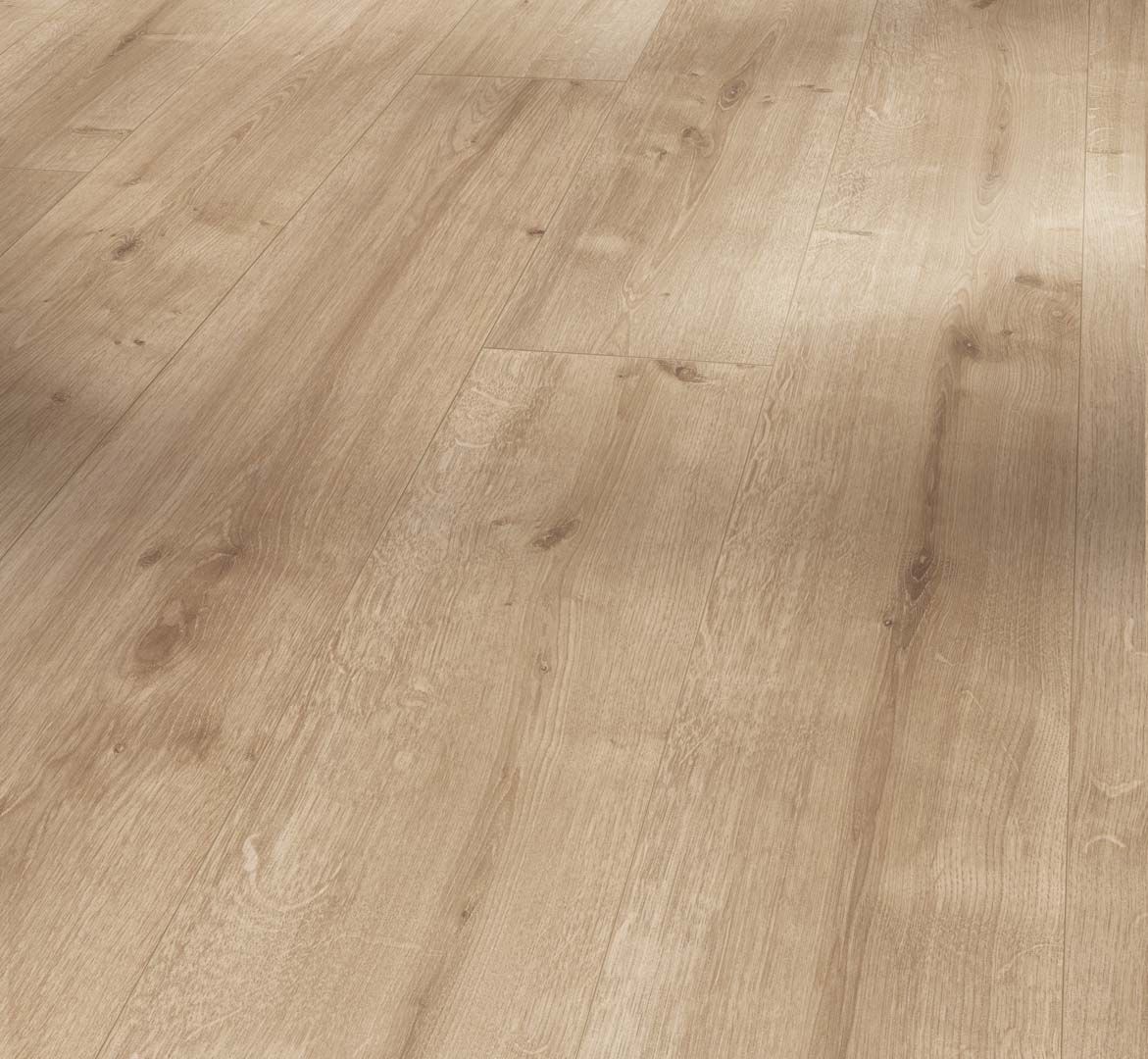PARADOR Laminat Eiche geschliffen Landhausdiele 4-seitige V-Fuge | Basic 200 | 22 m²-4014809170563