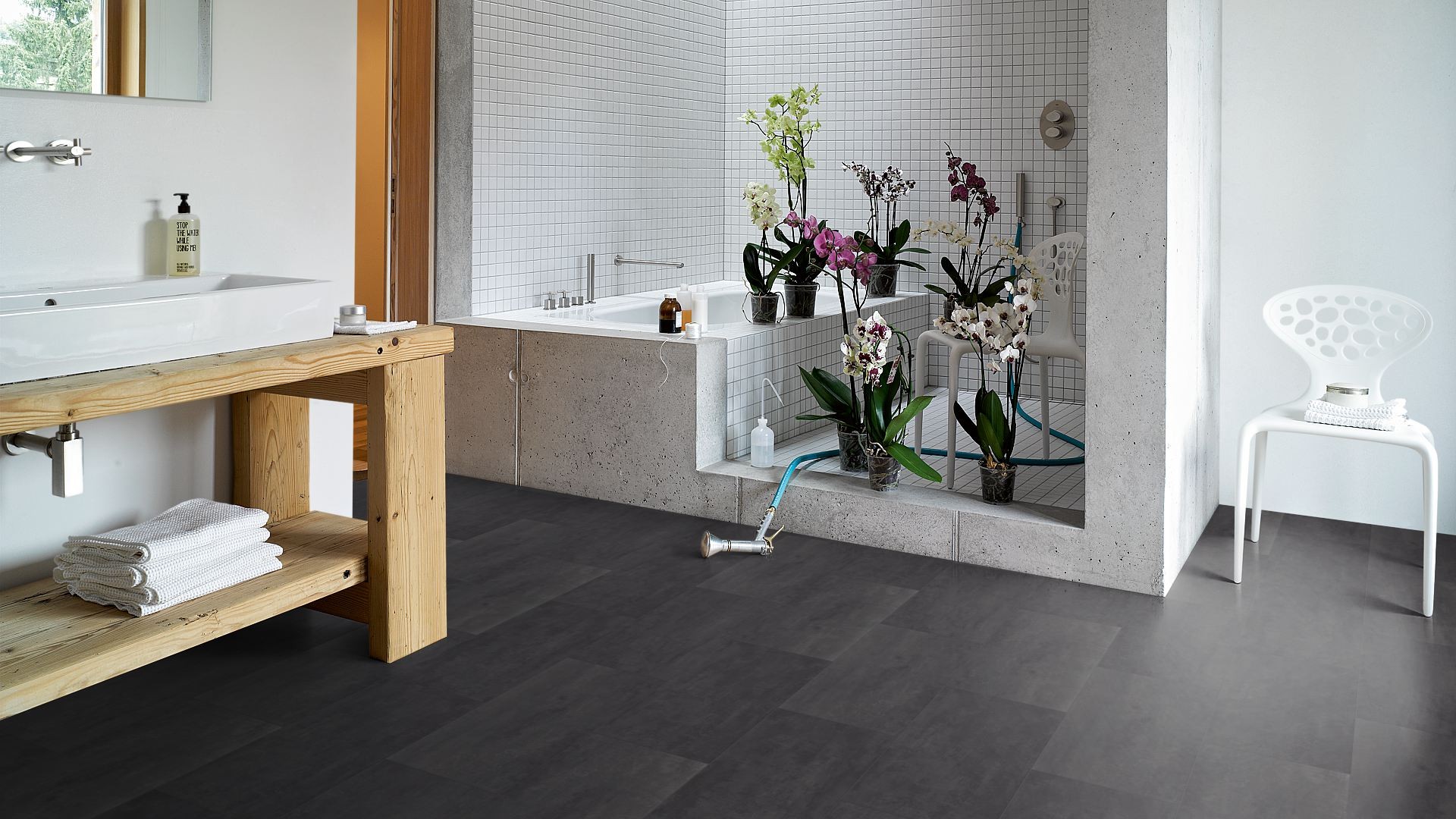 PARADOR Vinylboden Schiefer anthrazit Steinstruktur | Basic 4.3 | 22 m²-4014809170198 guenstig bei bodenverkauf.de kaufen PARADOR Vinylboden Schiefer anthrazit Steinstruktur | Basic 4.3 | 22 m²-4014809170198