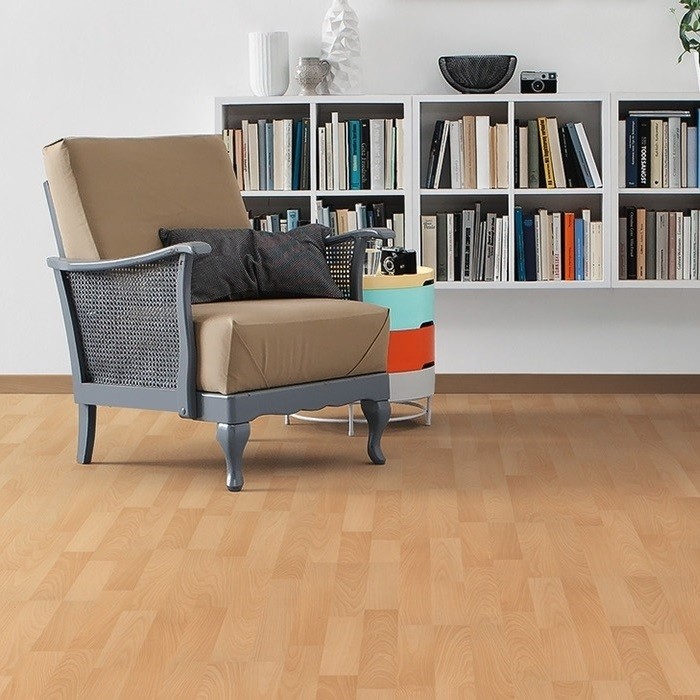 HARO Laminat Buche beige Pore Schiffsboden 3-Stab TC | Tritty 75  | 2.Wahl-4018427310325