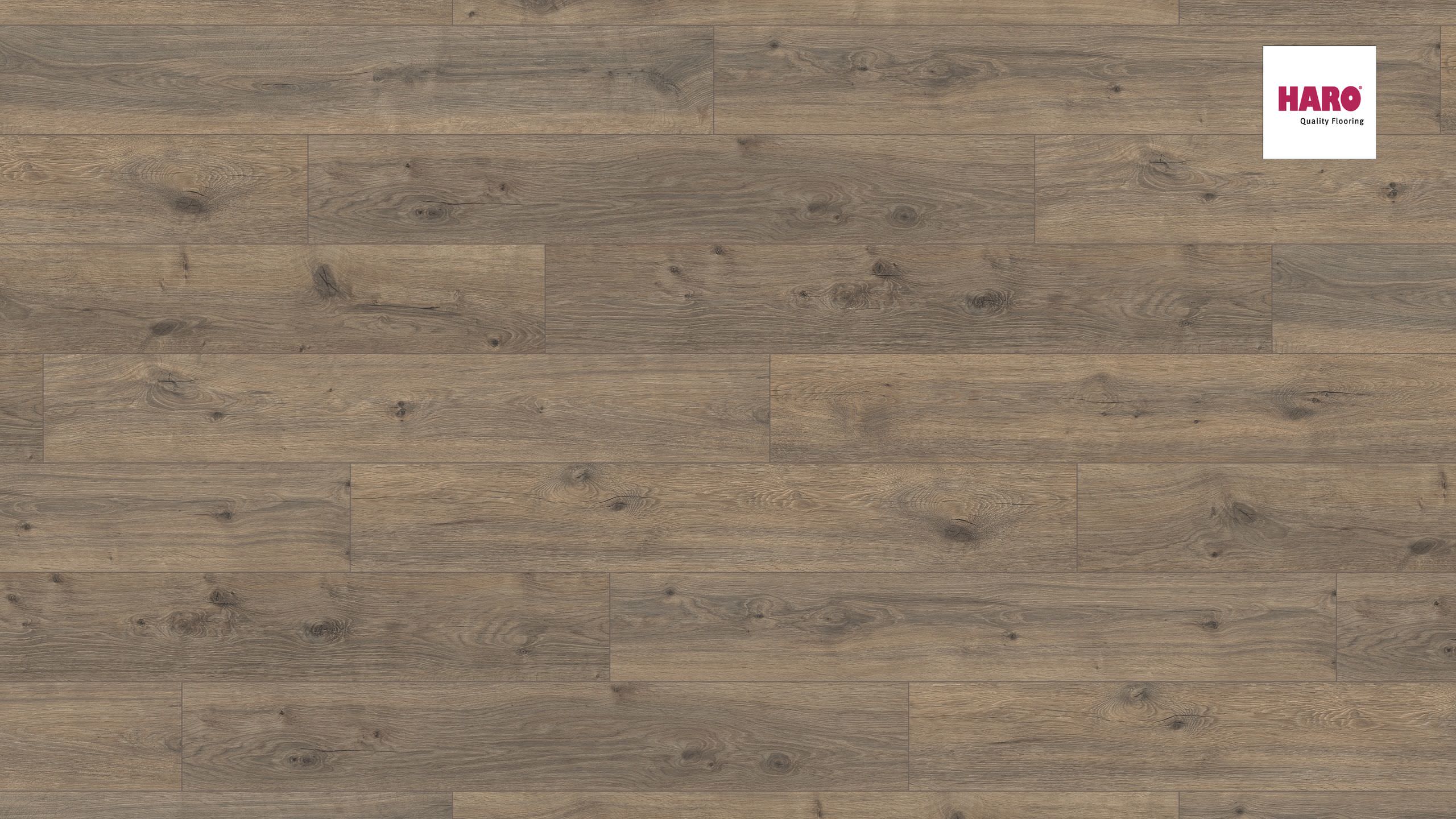 HARO Laminat Eiche Corona strukturiert matt Landhausdiele 4V | Tritty 90 | 2. Wahl | 33 m²-4018427447878