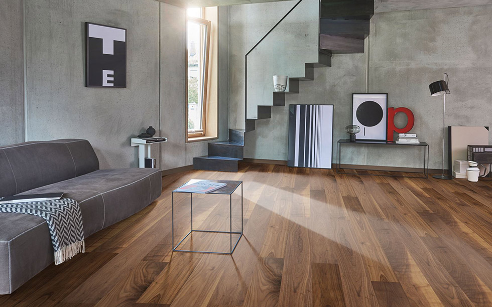 PARADOR Parkett Walnuss Landhausdiele lackversiegelt matt Minifase | Trendtime 4 | 2. Wahl | 7 m²-4014809114581