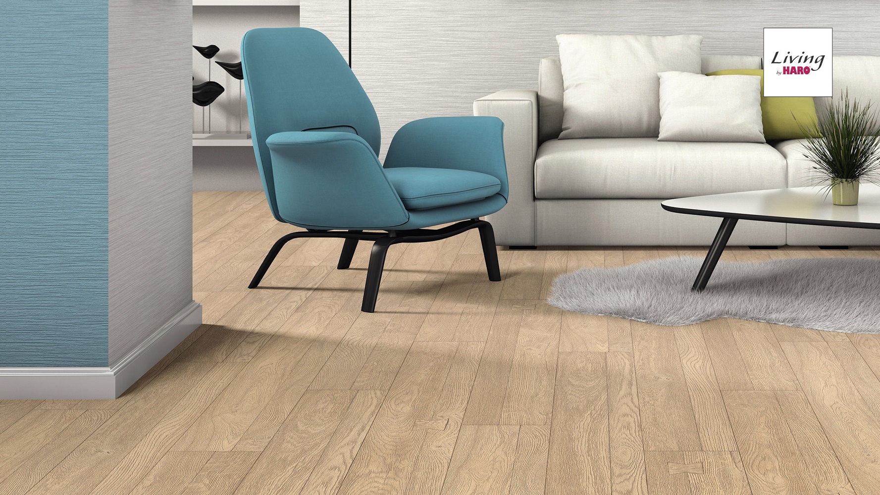 HARO Laminat Schlosseiche sand 2-Stab 4V Pore rustikal | Living | 14 m²-4018427386627 guenstig bei bodenverkauf.de kaufen HARO Laminat Schlosseiche sand 2-Stab 4V Pore rustikal | Living | 14 m²-4018427386627