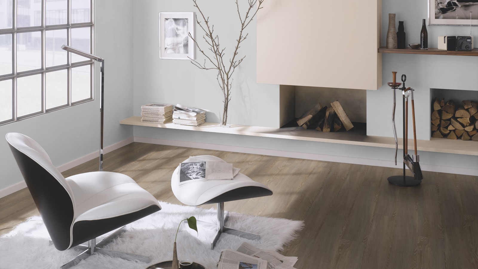 TER HÜRNE Vinylboden Eiche Madrid braun Landhausdiele gebürstet | Bright Choice | 16 m²-4012853119729