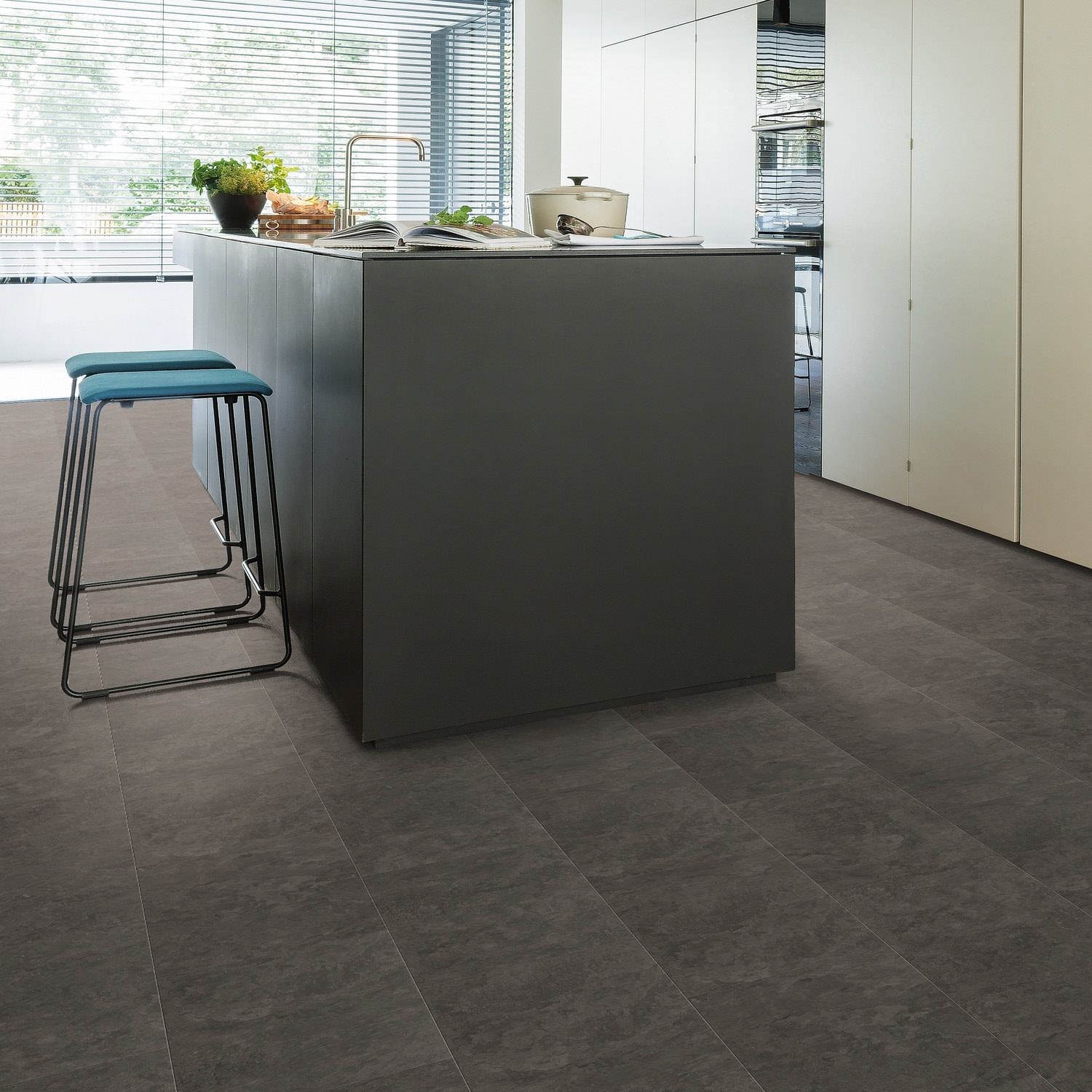 HARO Designboden Schiefer anthrazit Steinstruktur | DISANO LifeAqua Piazza 4V | 2. Wahl | 18,5 m²-#