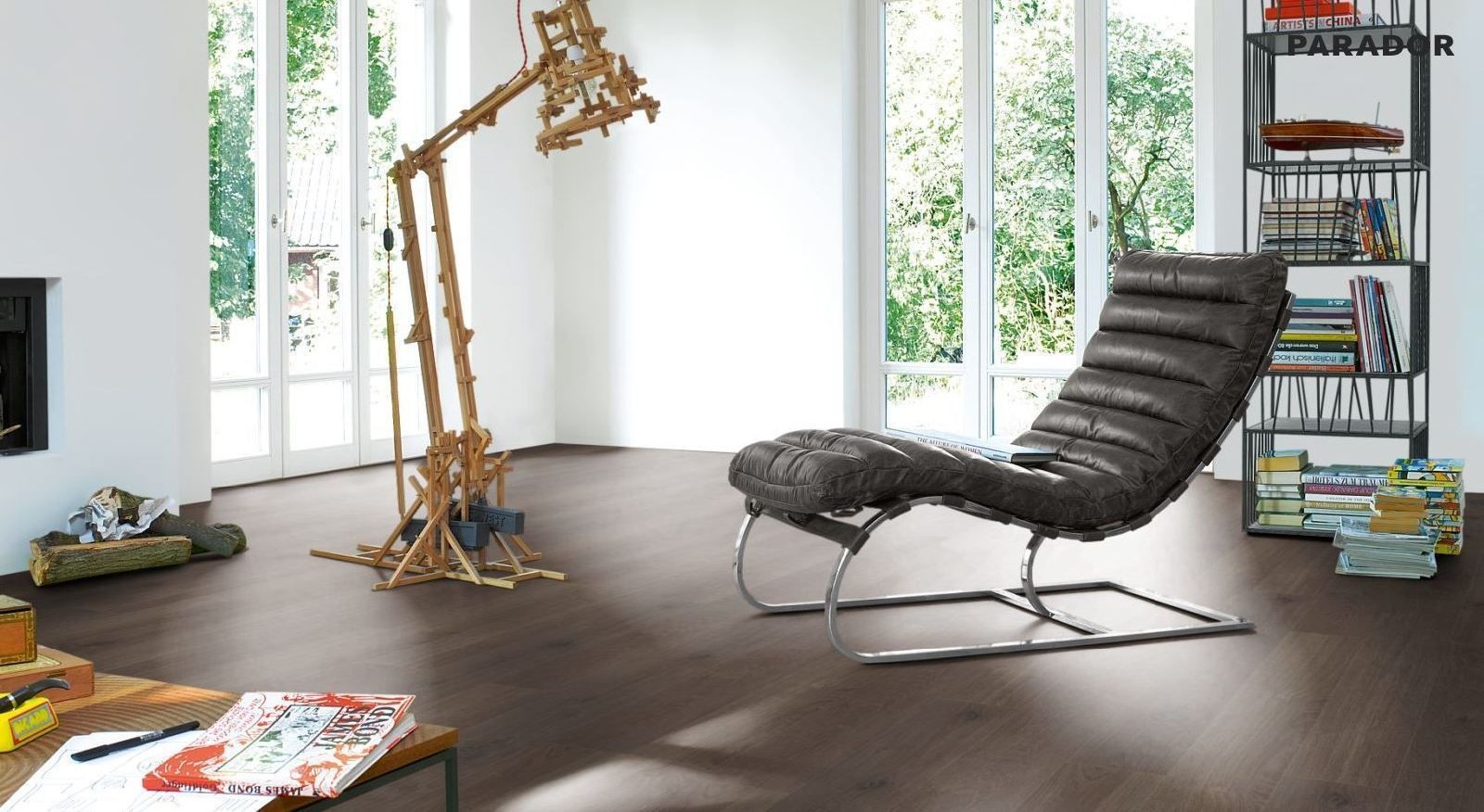 PARADOR Vinylboden Eiche Castell geräuchert Landhausdiele 4-seitige Fase | Eco Balance PUR | 6 m²-4014809192138