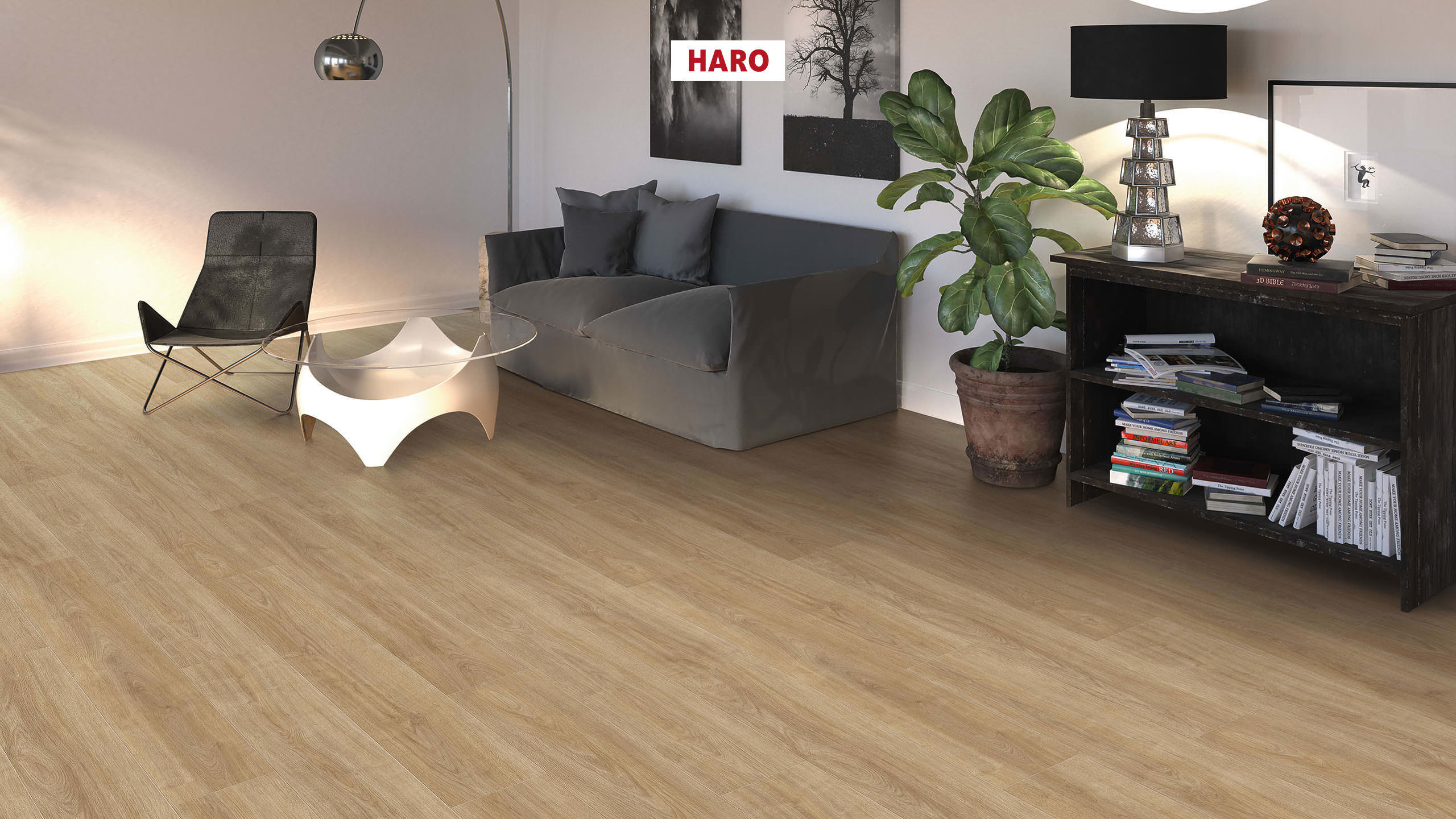 HARO Laminat Eiche Eleganza puro authentic Landhausdiele 4V | Tritty 100 Sonderedition*-4018427473990