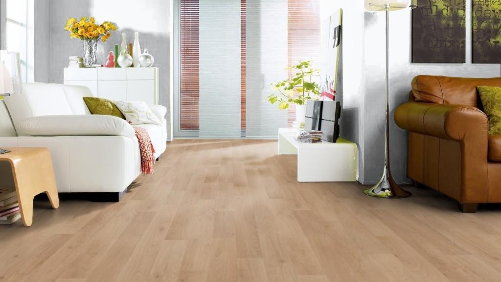 HARO Laminat Eiche hell strukturiert matt 2-Stab | Tritty 100 | 19 m²-4018427344955