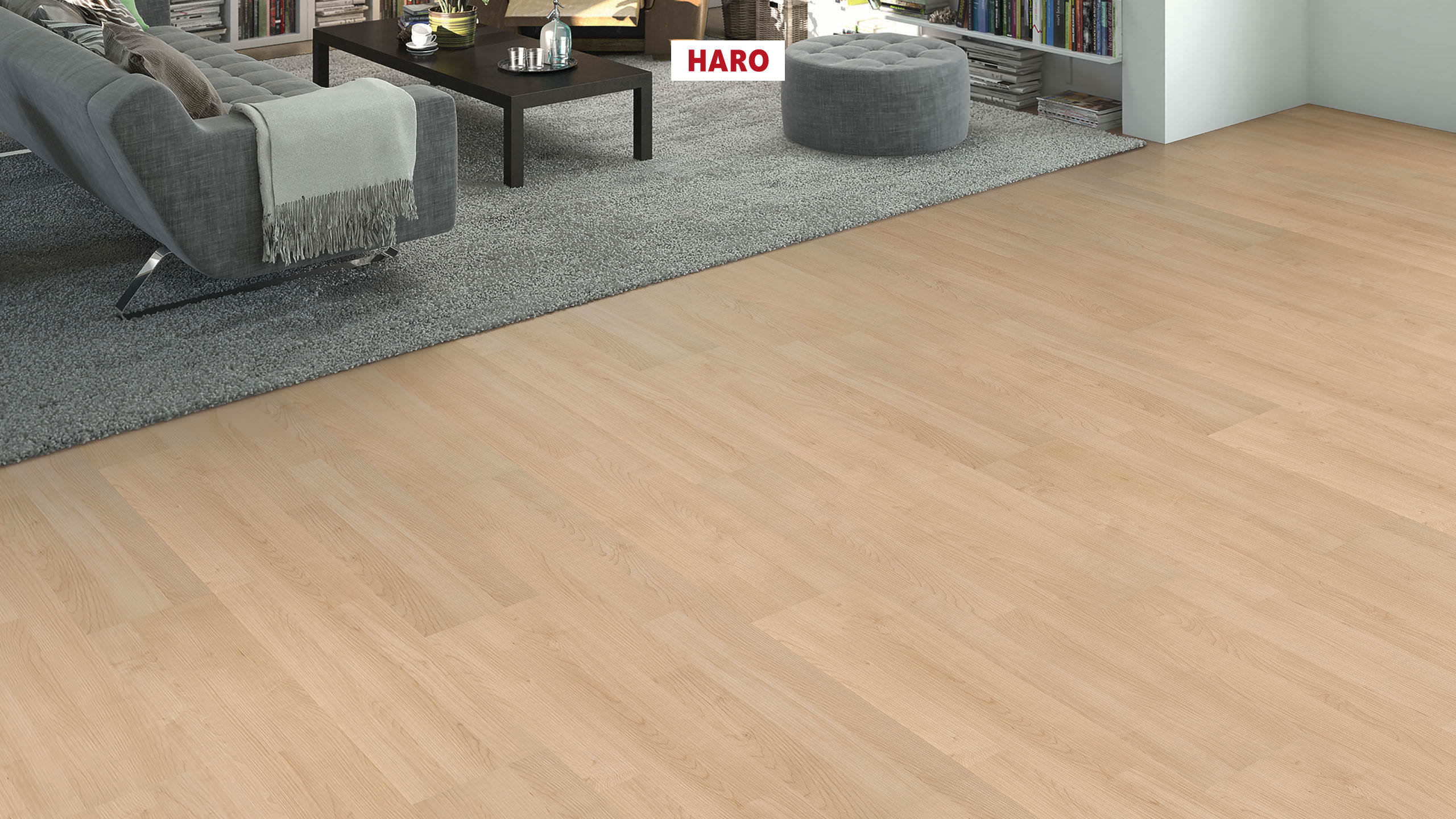 HARO Laminat Ahorn Schiffsboden 3-Stab strukturiert matt | Sonderedition NKL 31 | 2. Wahl-4018427516161