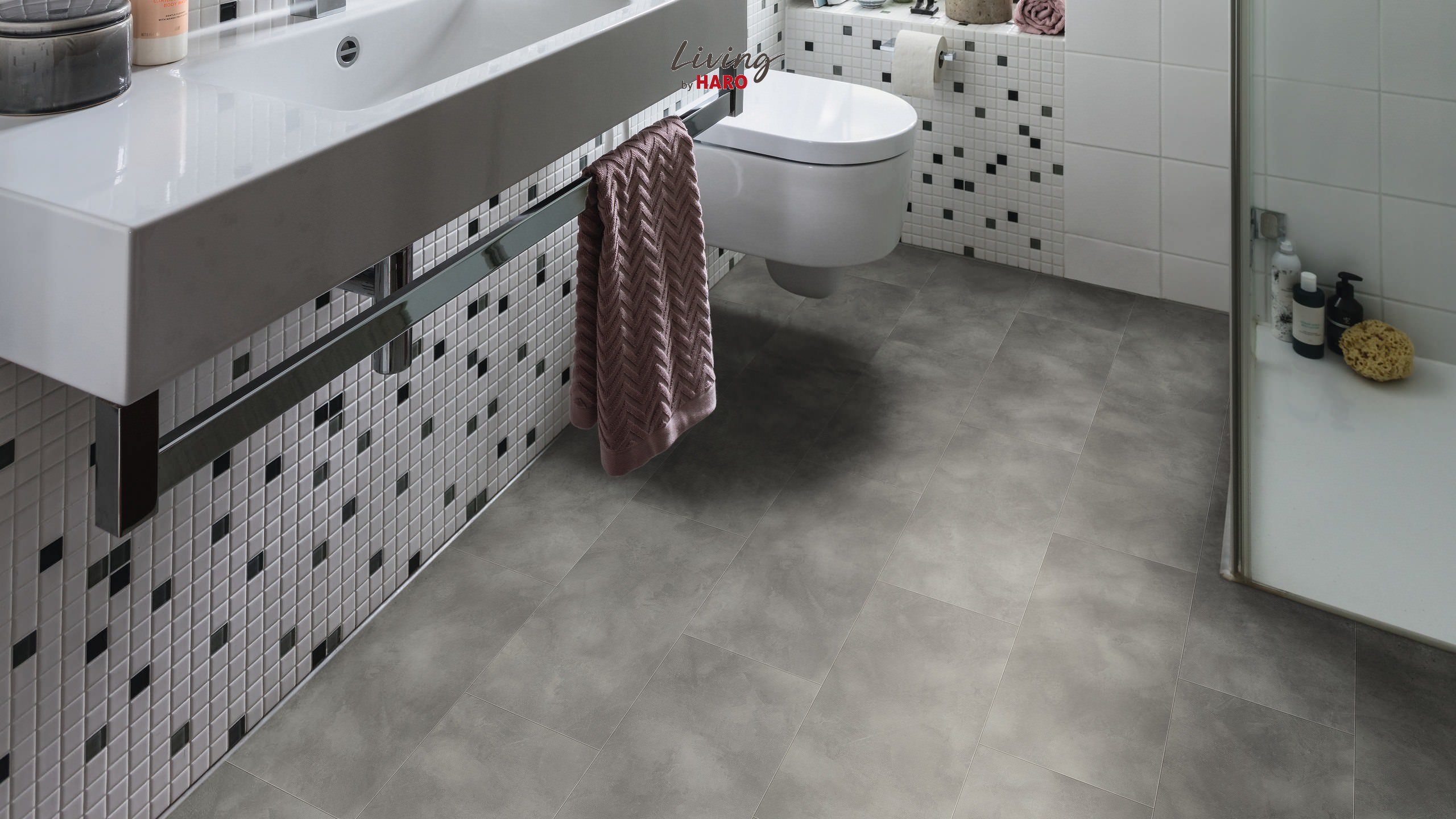 HARO Living Designboden Finca 4V Beton titangrau | HydroStar | 19,5 m²-4018427443177