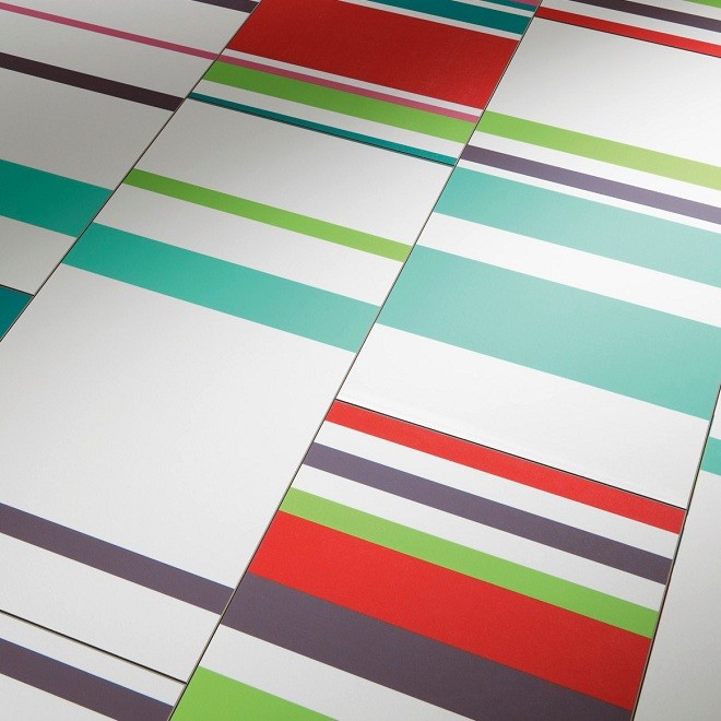 Stripes Turky-Green 250 Format Design: 12,0 m²-