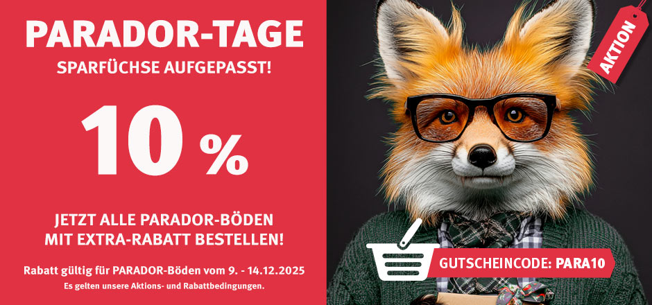 Aktion Parador-Böden mit 10% Rabatt