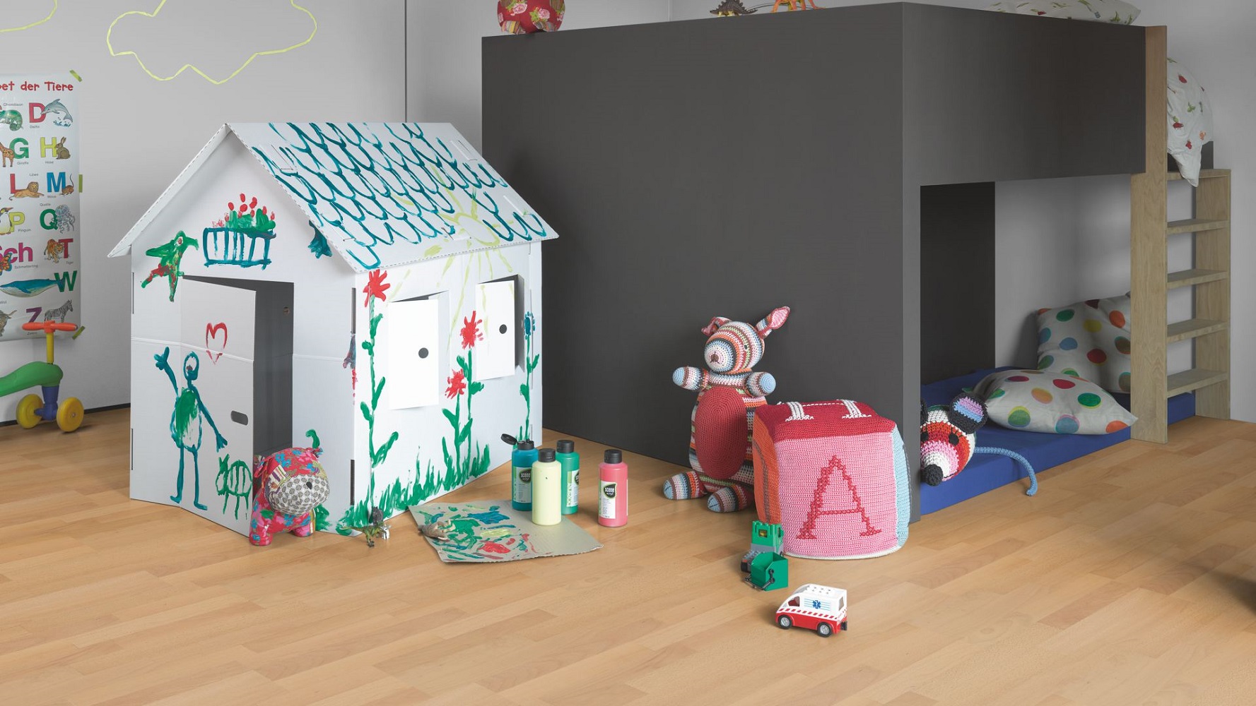 PARADOR Parkett Buche Natur Schiffsboden 3-Stab lackversiegelt matt | Classic 3060-4014809162087