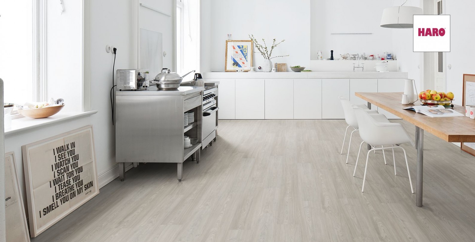 HARO Laminat Pinie Asturia strukturiert Landhausdiele 4V | Tritty 100 | 27 m²-4018427372972