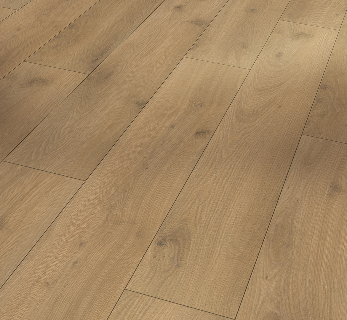 PARADOR Laminat Eiche Tradition natur Landhausdiele Eleganzstruktur 4-seitige V-Fuge | Classic 1050-4014809172512