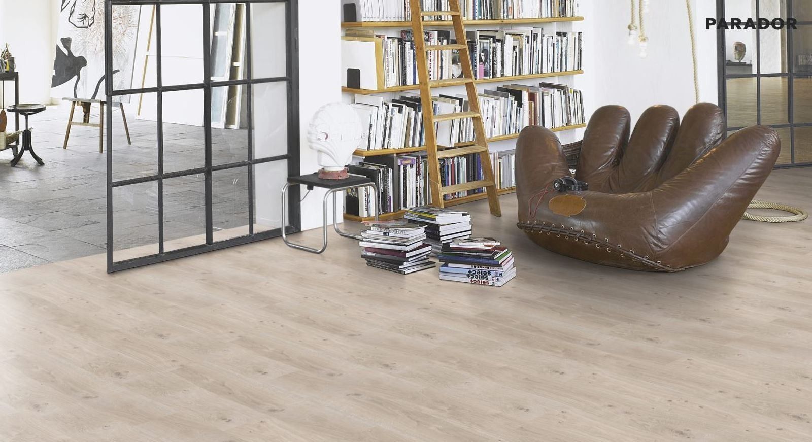 PARADOR Laminat Eiche Natur Grau Landhausdiele Gebürstete Struktur | Eco Balance-4014809141198