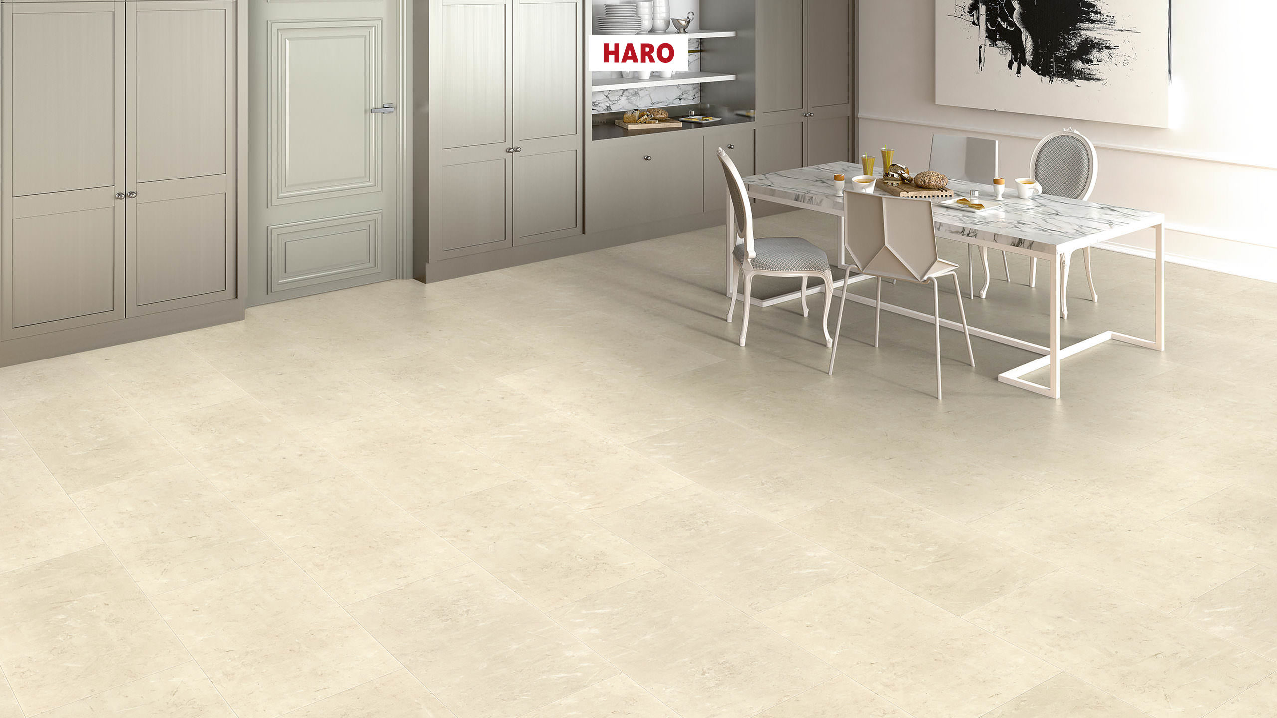 HARO Designboden Piazza 4V Urban white Steinstruktur | DISANO Classic Aqua | 2. Wahl | 29,5 m²-4018427503178