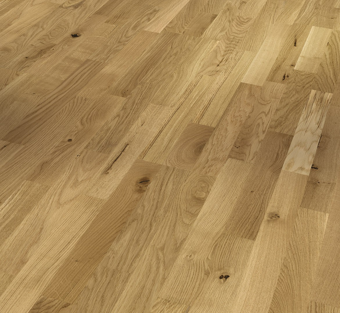 PARADOR Parkett Eiche Rustikal Schiffsboden 3-Stab lackversiegelt | Aktionsparkett
