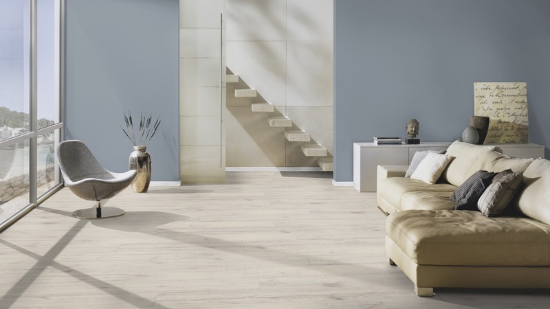 TER HÜRNE Vinylboden Eiche Trondheim weiß Lange Landhausdiele A01a | Pure Choice | 38 m²-4012853119620