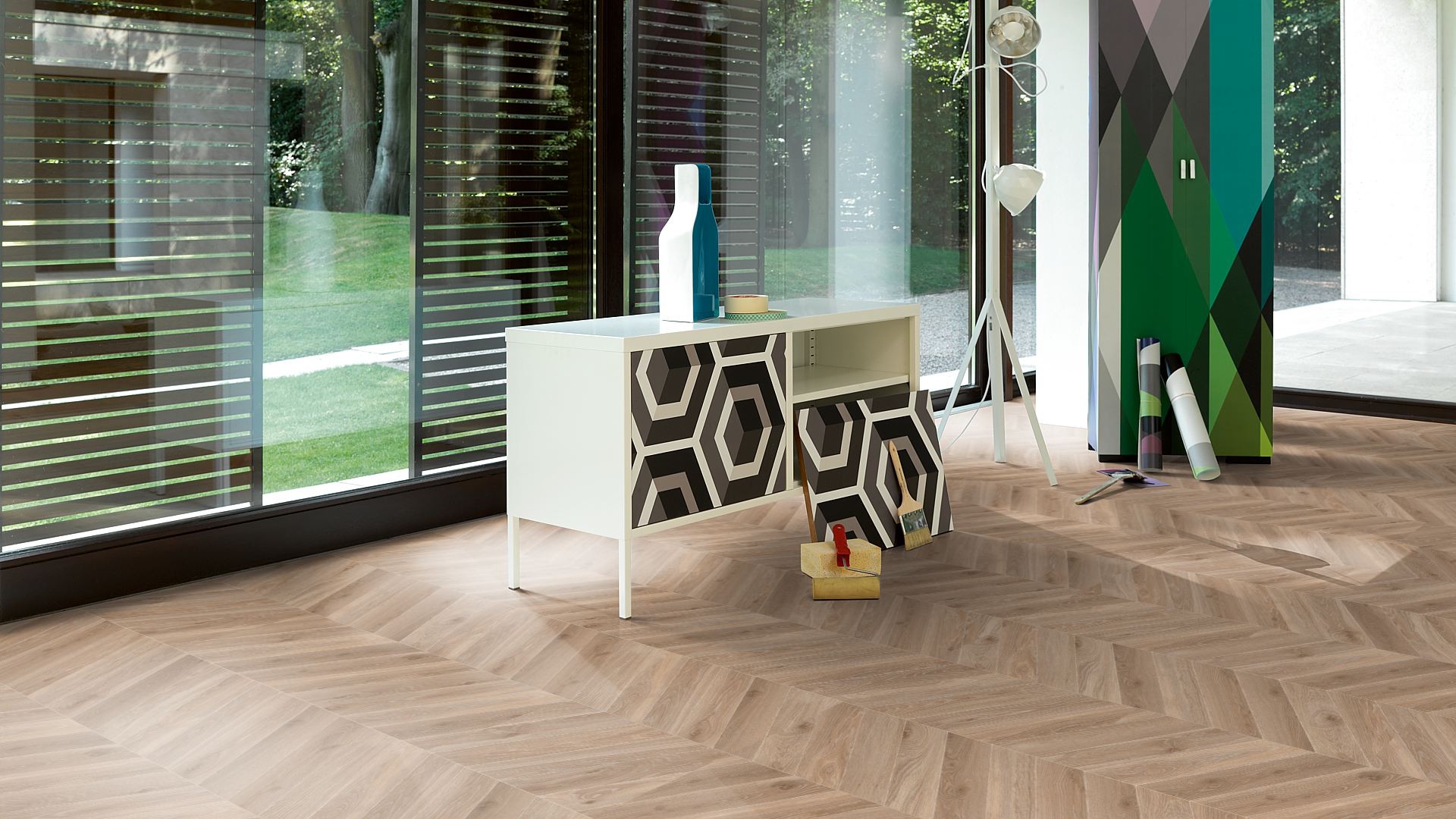 PARADOR Laminat Eiche Versailles Natur Ölstruktur 2-seitige Mini-V-Fuge | Trendtime 8-4014809150893