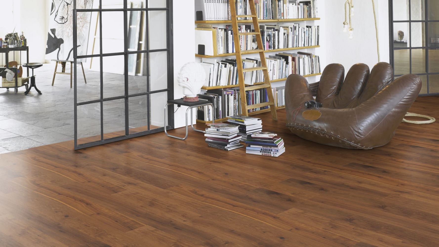 PARADOR Parkett Thermoeiche medium gebürstet Landhausdiele naturgeölt 4-seitige Fase | Classic 3060-4014809203285