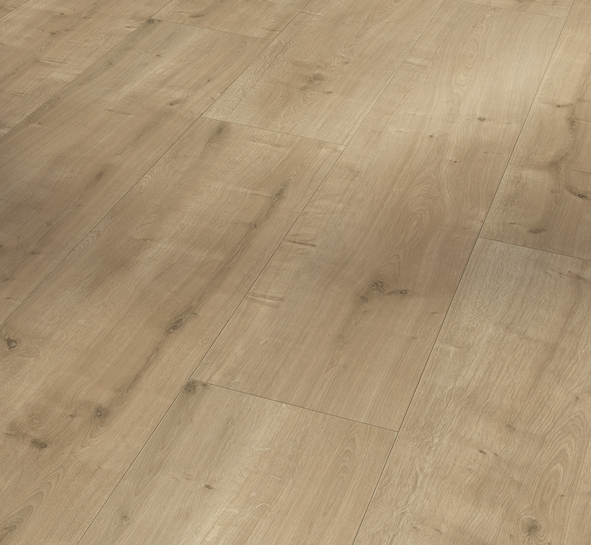 PARADOR Laminat Eiche geschliffen Landhausdiele 4-seitige V-Fuge | Basic 600 XS | 32 m²-4014809170464