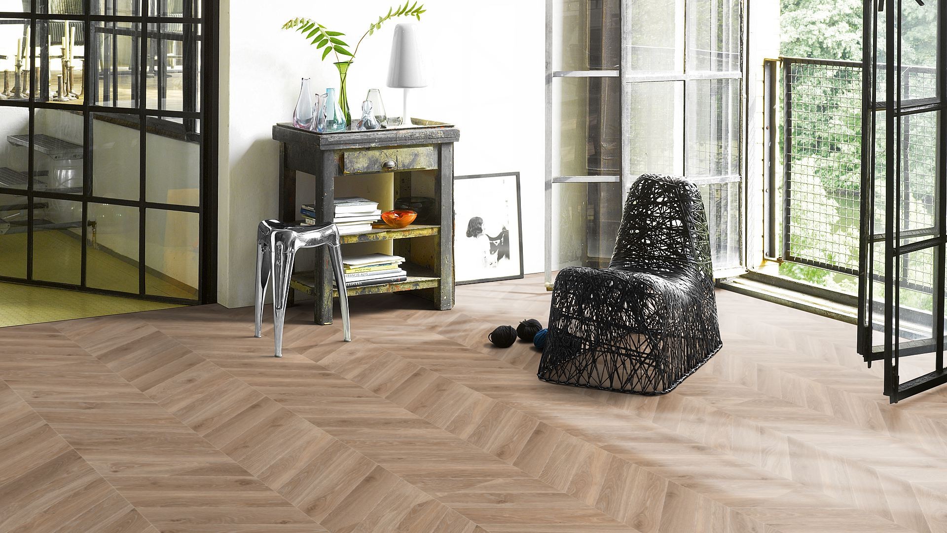 PARADOR Laminat Eiche Versailles Natur Ölstruktur 2-seitige Mini-V-Fuge | Trendtime 8-4014809150893