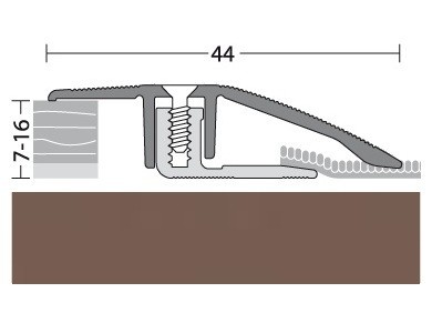 PRINZ Anpassungsprofil Aluminium Bronce 100 cm-4012406207804