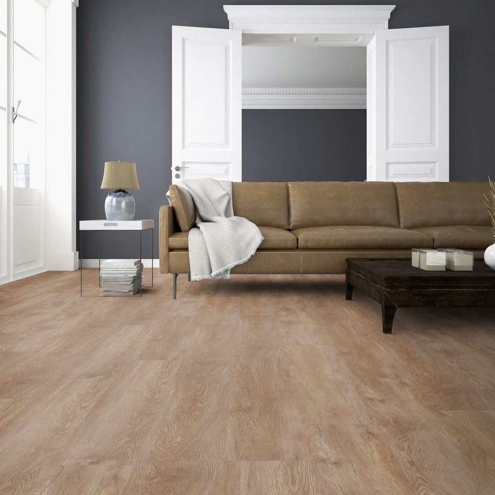 TER HÜRNE Design-Vinylboden Eiche Caracas braun Landhausdiele | Straight Choice Comfort | 21 m²-4012853129940