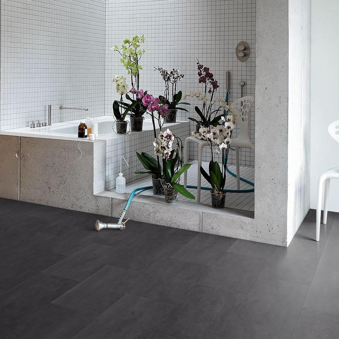 PARADOR Vinyl Schiefer nachtschwarz Steinstruktur | Basic 5.50 | 18 m²-4014809160366