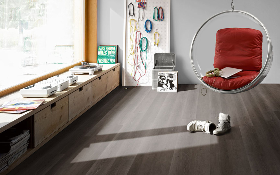 PARADOR Vinylboden Eiche Skyline grau Schlossdiele Holzstruktur 4-seitige Fase | Basic 30 | 15 m²-4014809191711