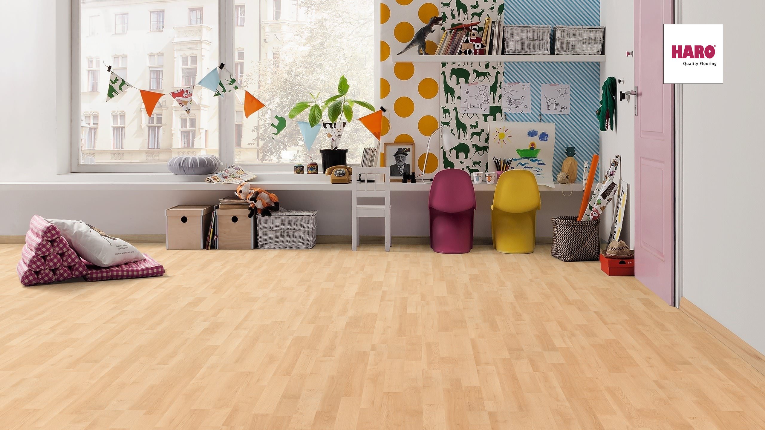 HARO Laminat Ahorn Akzent Pore Schiffsboden 3-Stab | Sonderedition | 2.Wahl | 14 m²-4018427319991