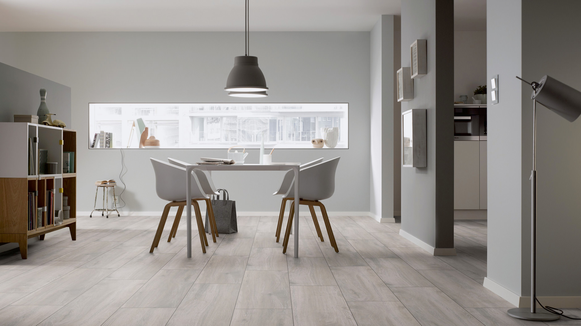 TER HÜRNE Laminat Eiche silbergrau Schlossdiele 4-seitige V-Fuge G10 | Trend Line-4012853148651