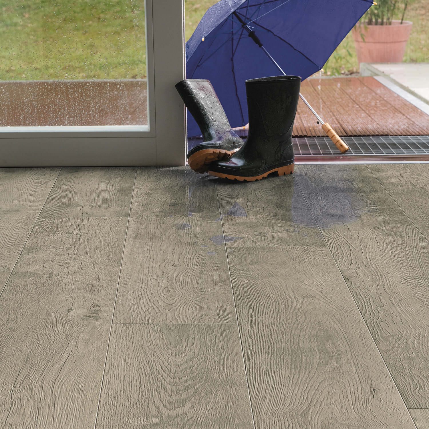HARO Laminat Eiche Bergamo silbergrau Landhausdiele 4V | Tritty 200 Aqua | 2.Wahl | 21,5 m²-4018427475932