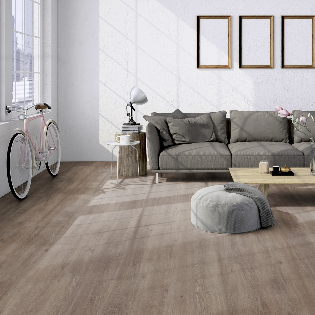 TER HÜRNE Vinylboden Eiche Canberra graubraun Landhausdiele I06 | Straight Choice Compact | 10 m²-4012853110955