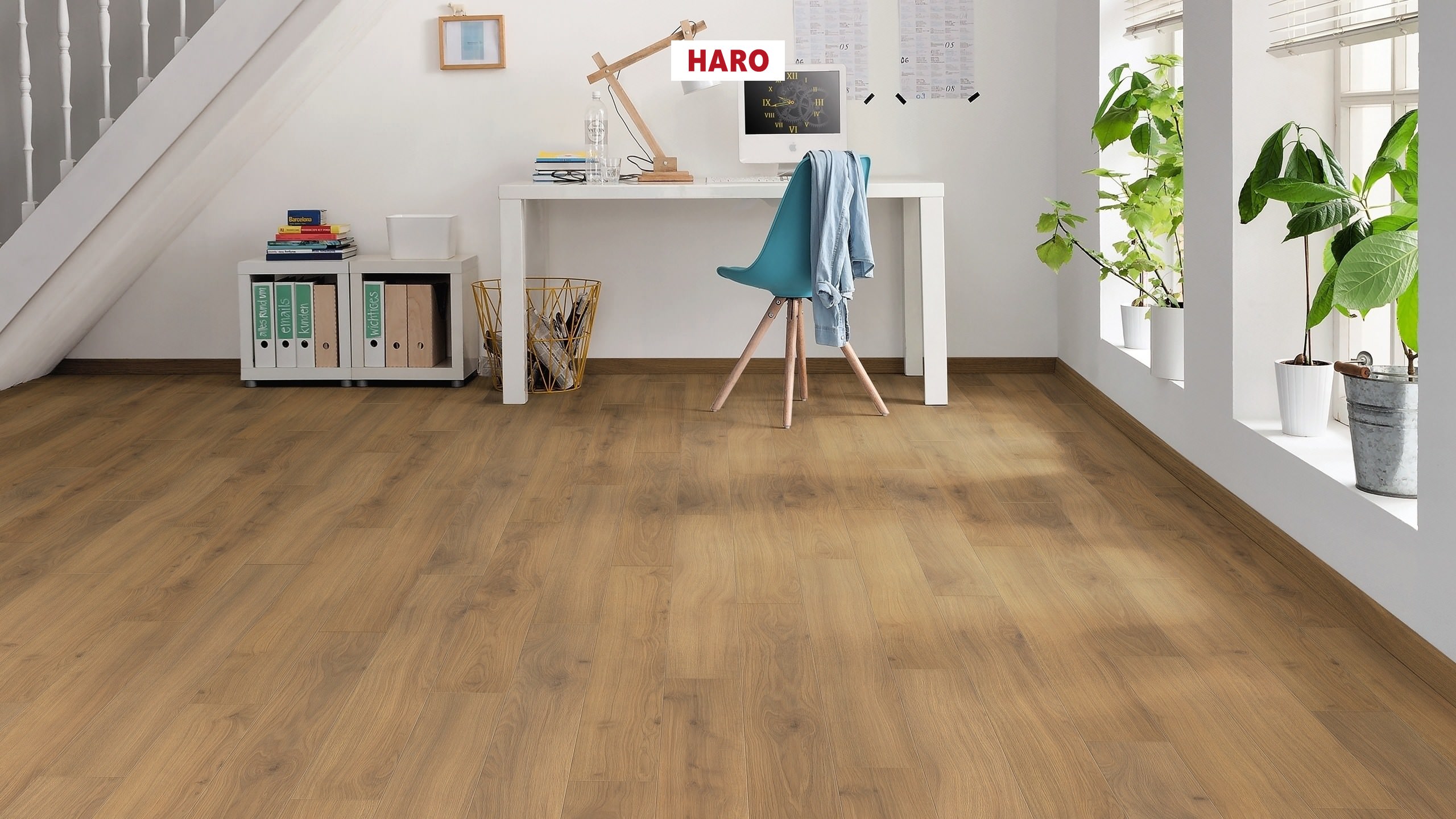 HARO Laminat Eiche Emilia Honig Landhausdiele | Tritty 100 Loft | 2.Wahl | 19 m²-4018427448127