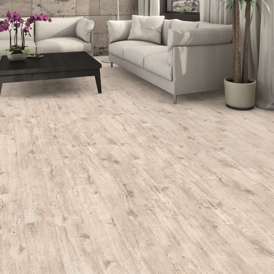 HARO Laminat Eiche juraweiß Landhausdiele | Tritty 100 Gran Via | 20 m²-4018427379773