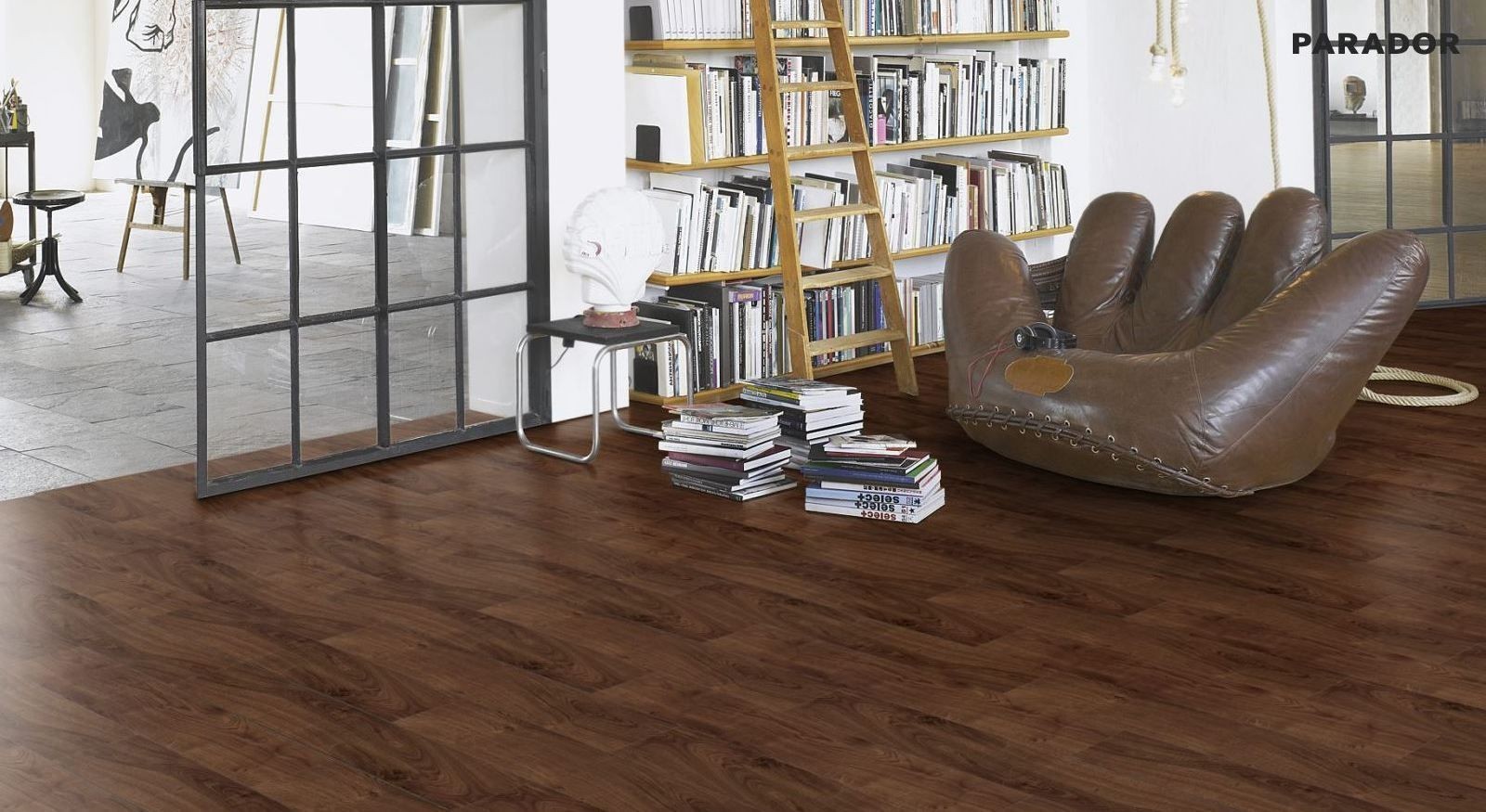 PARADOR Laminat Eiche geräuchert Landhausdiele 4-seitige V-Fuge | Classic 1050 | 24 m²-4014809153917