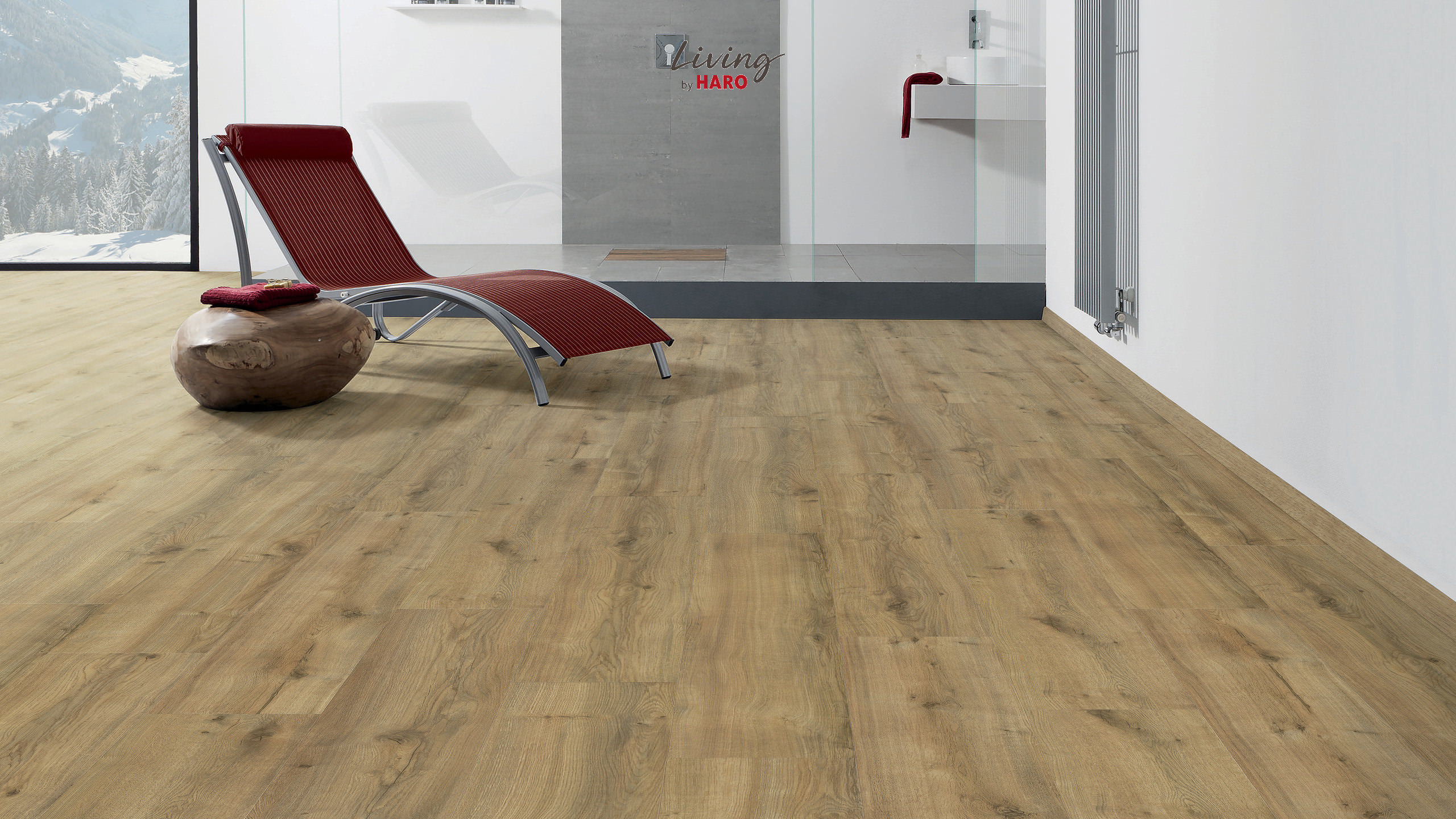 HARO Designboden Eiche Montana natur strukturiert Landhausdiele 4VM | HydroStar
