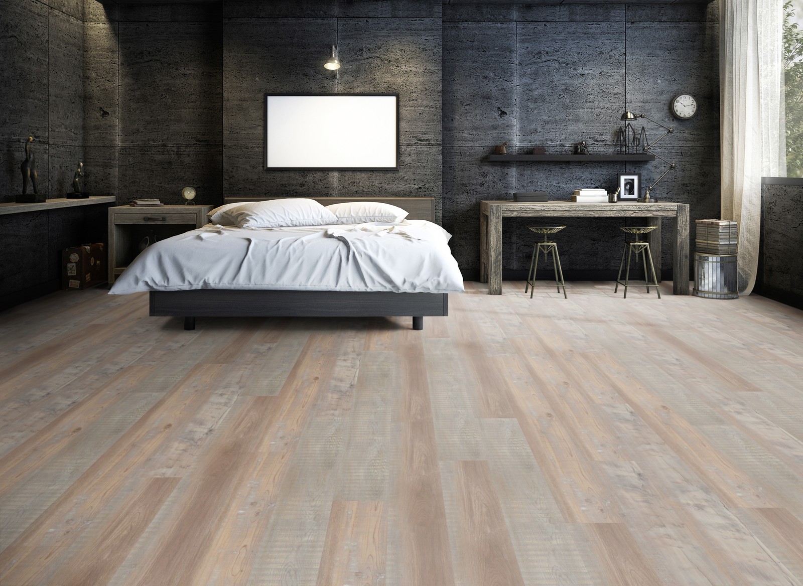 TER HÜRNE Vinylboden Pinie Valencia beigegrau Lange Landhausdiele G01 | Bright Choice | 21 m²-4012853128592