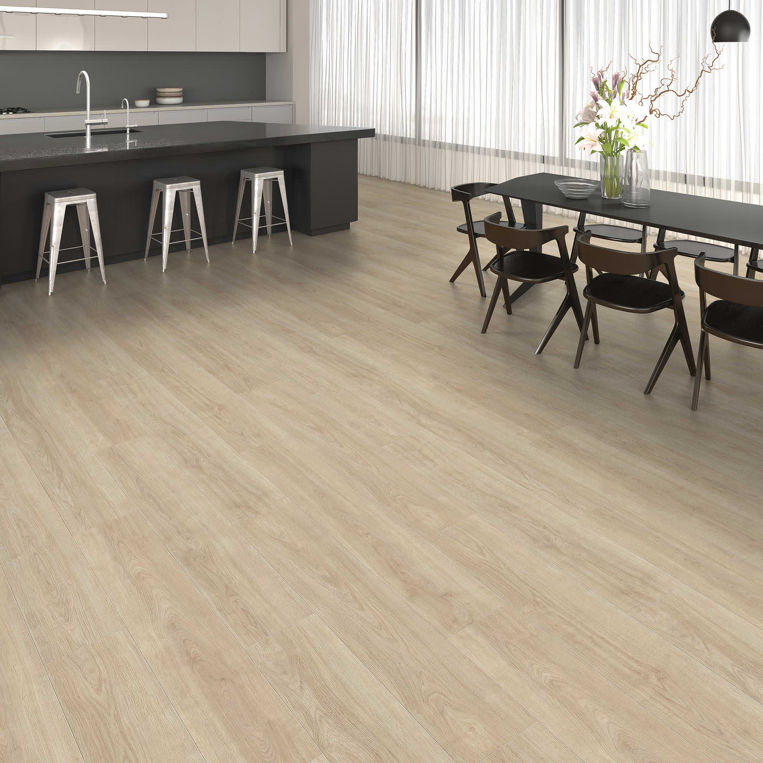 HARO Laminat Eiche Alta cremeweiß strukturiert Landhausdiele 4V | Daily Edition | 2. Wahl | 22,5 m²-4018427472726