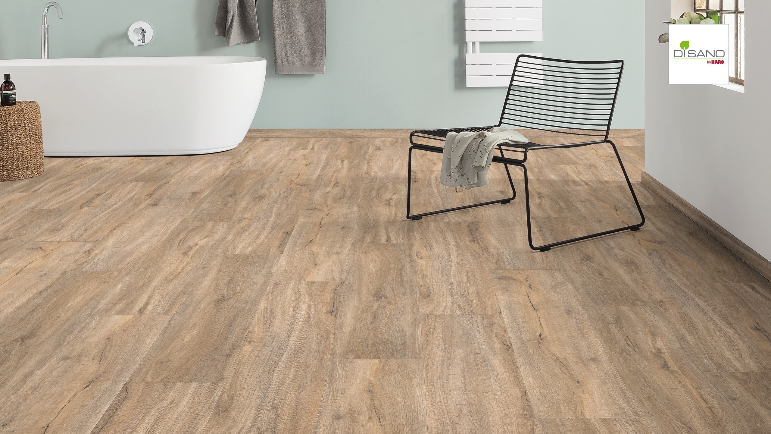 HARO Designboden 4VM Steineiche creme strukturiert | DISANO Saphir | 2. Wahl-4018427424695