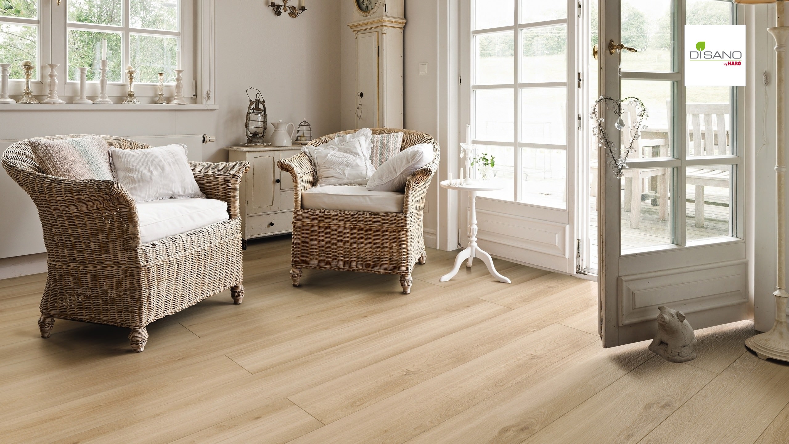 HARO Designboden Lichteiche Landhausdiele XL 4-seitige V-Fase | DISANO Classic | 2. Wahl | 19 m²-4018427415013