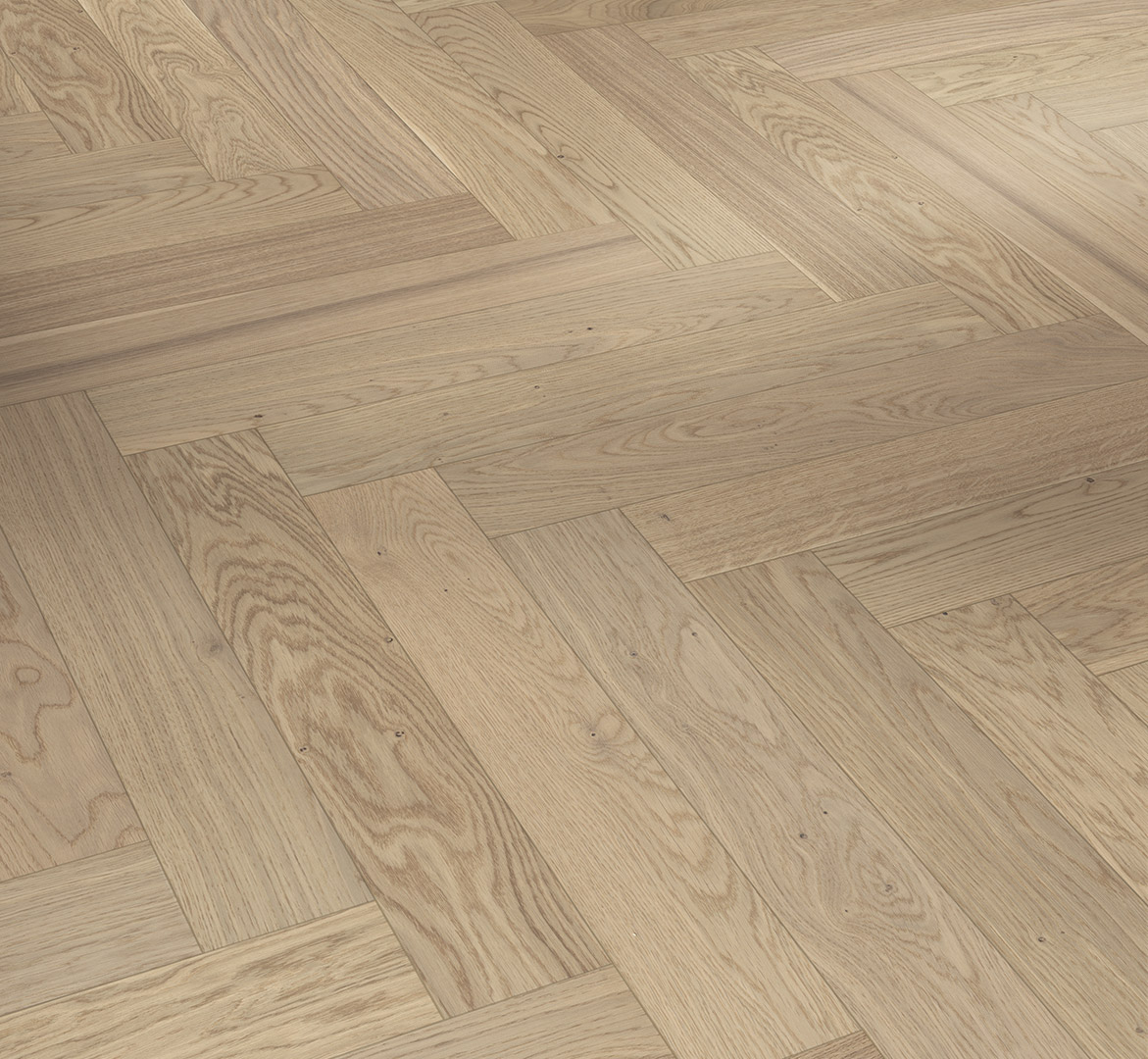 PARADOR Parkett Eiche Pure Stab (Fischgrät-Verlegung) lackversiegelt matt umlaufende Minifase | Trendtime 3 | 27,5 m²-4014809282860