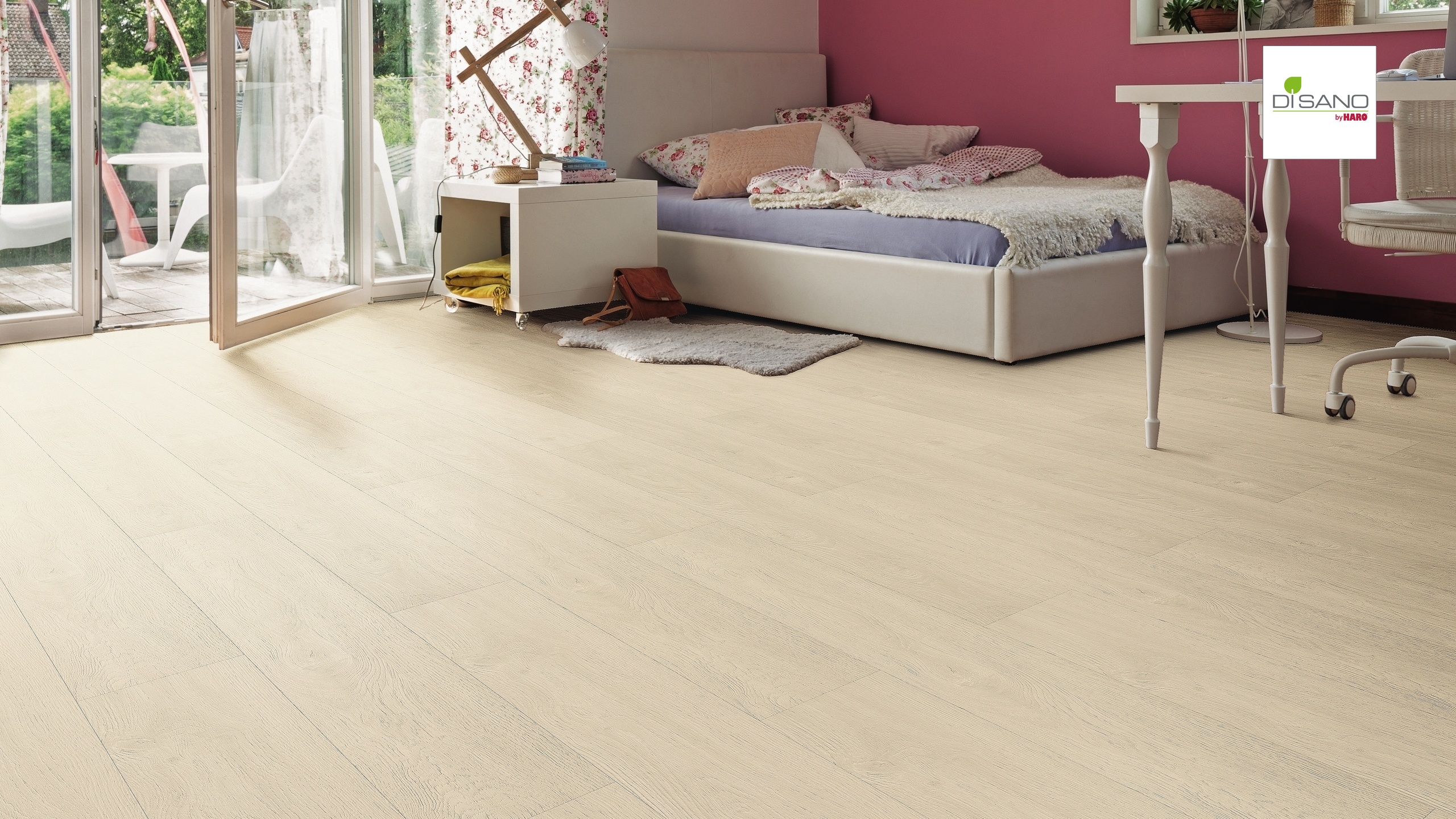 HARO Vinylboden Eiche naturweiß Landhausdiele | DISANO Life | 2. Wahl | 16,5 m²-4018427386580