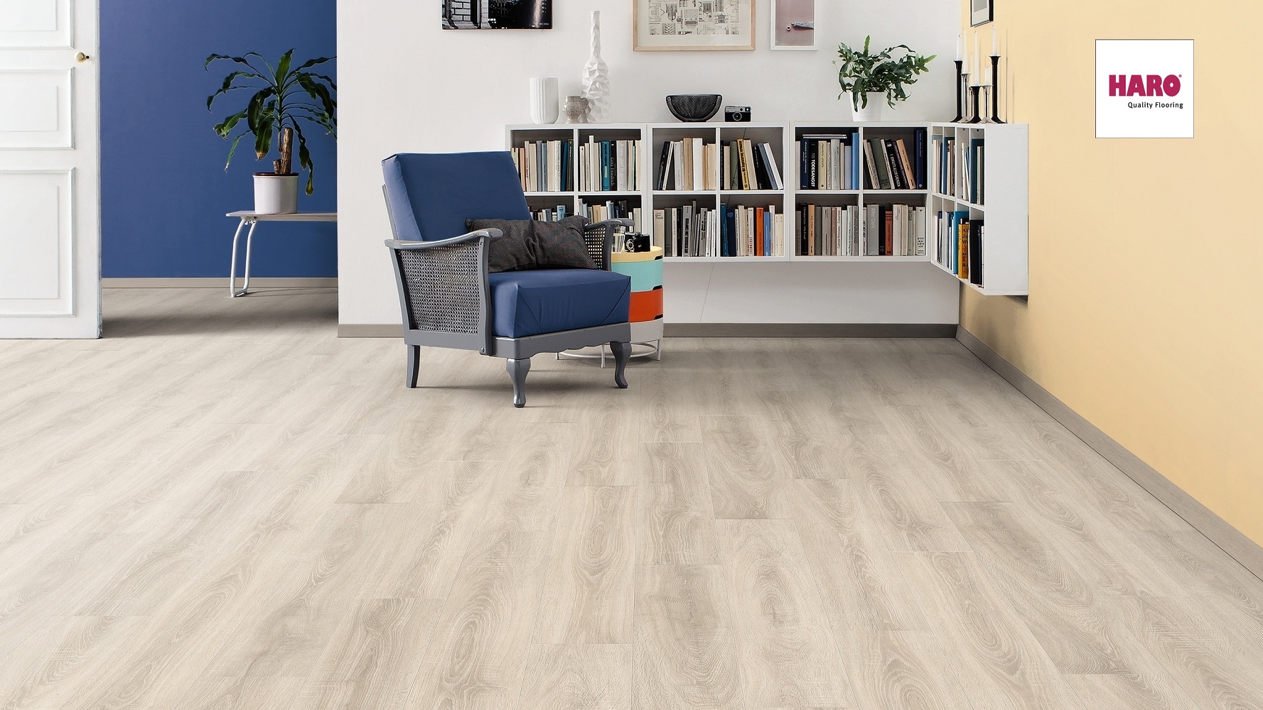 HARO Laminat Eiche Dolomiti strukturiert matt Landhausdiele 4V | Tritty 90 | 2.Wahl | 23 m²-4018427447960