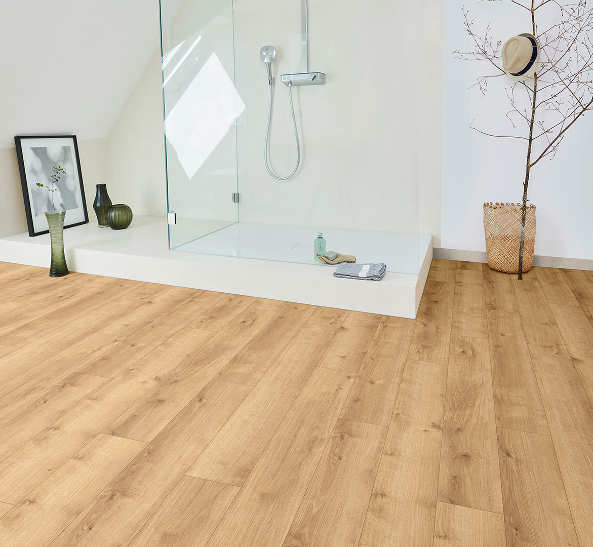 PARADOR Designboden Eiche Pure natur Landhausdiele 4-seitige Fase | Modular ONE Hydron-4014809256557