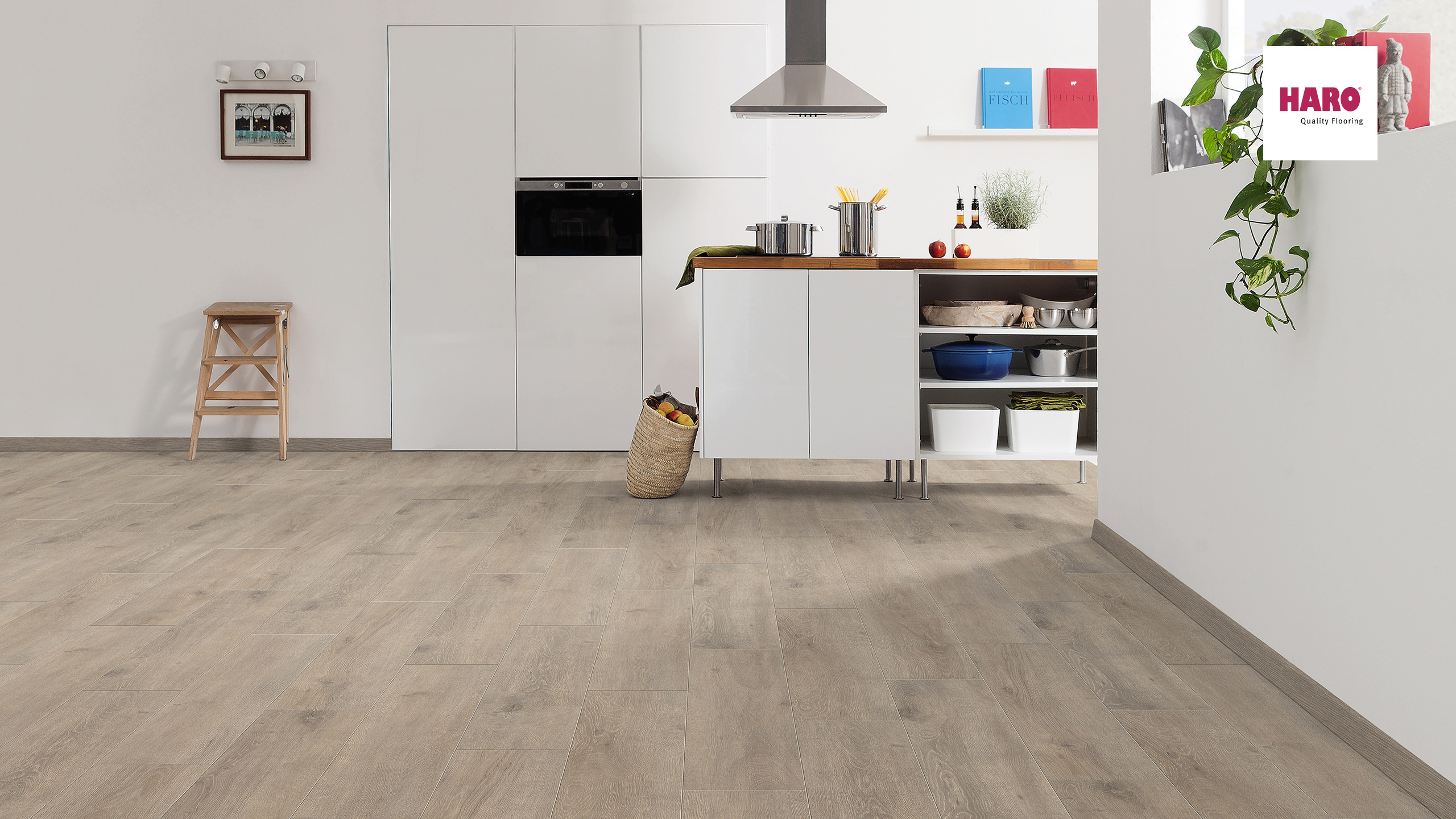 HARO Laminat Eiche Veneto mocca Landhausdiele 4V | Tritty 200 Aqua | 2.Wahl | 11,5 m²-4018427426934