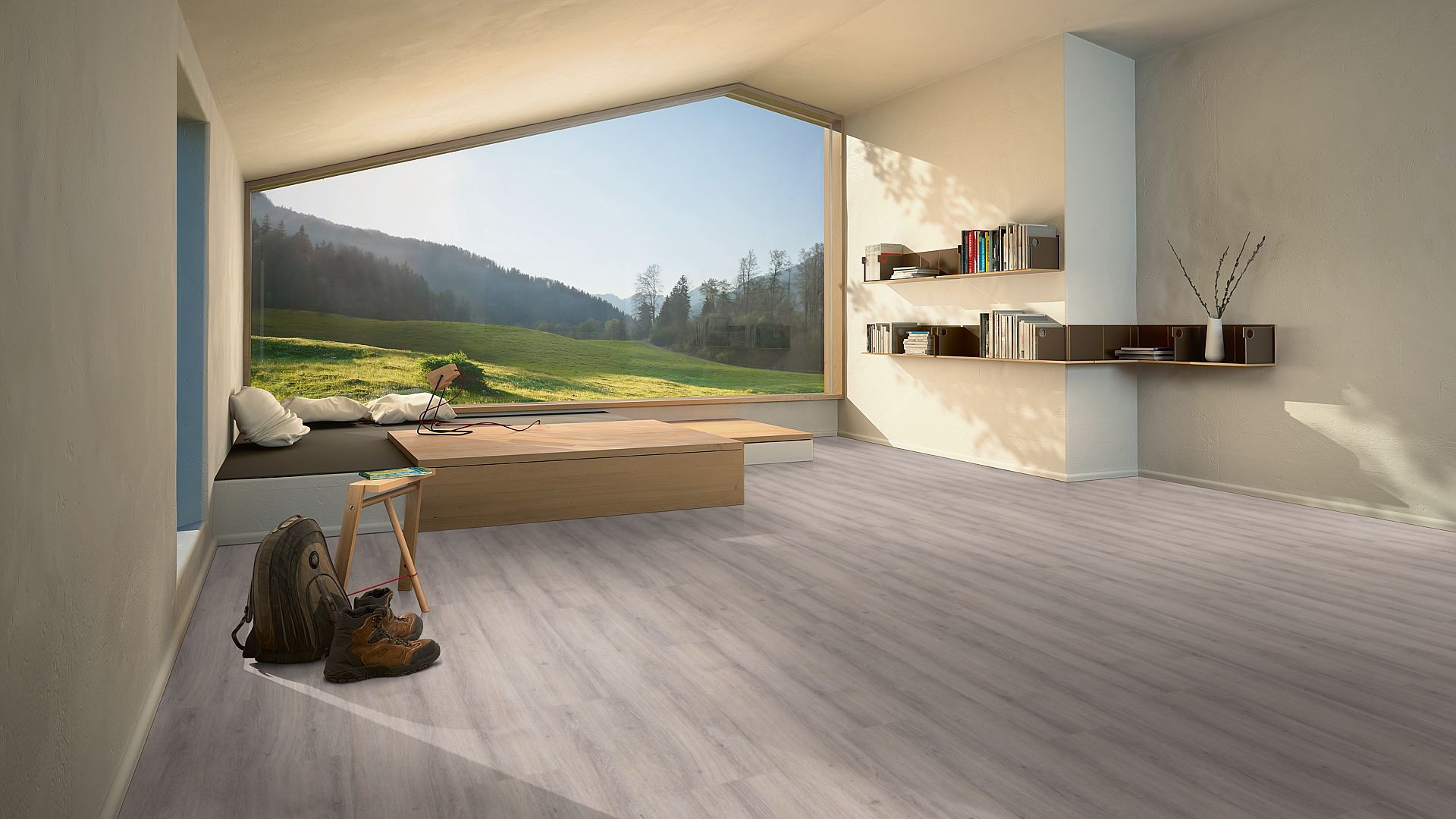 PARADOR Laminat Eiche schiefergrau Landhausdiele 4-seitige Mini-V-Fuge | Eco Balance | 14 m²-4014809141174