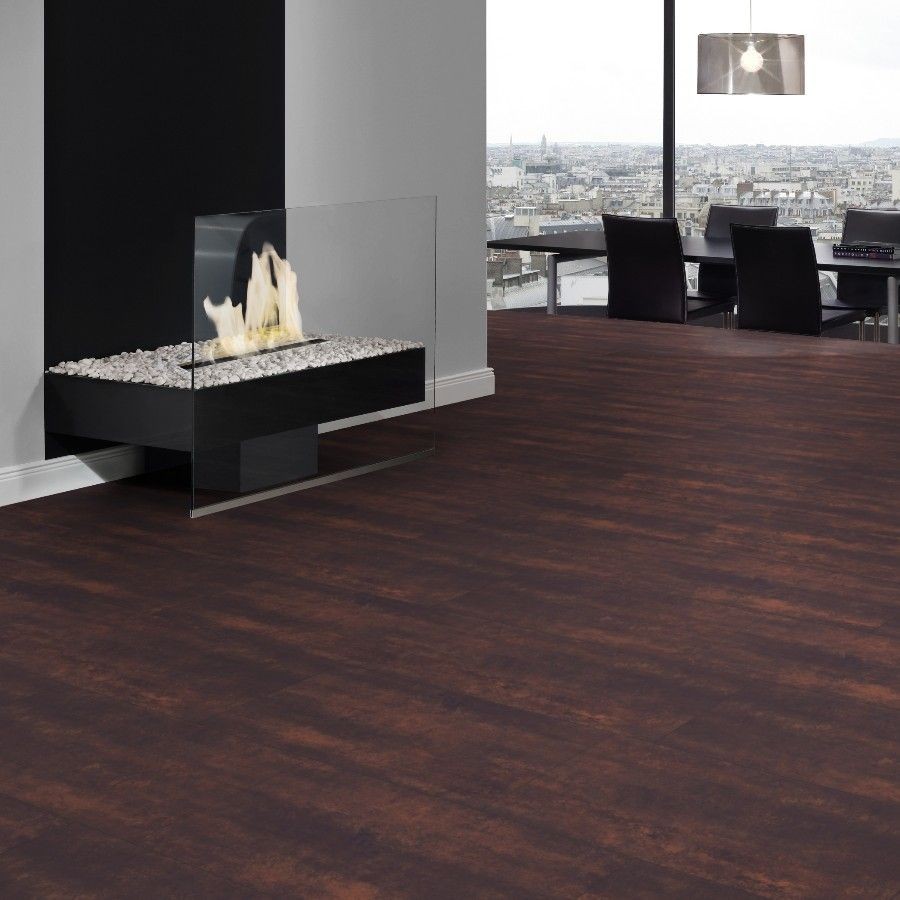 TER HÜRNE Laminat Ferro rotbraun mit U-Fuge | Courage Line | 35 m²-4012853068621
