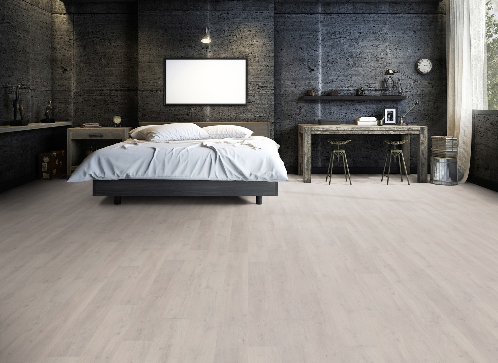 TER HÜRNE Vinylboden Eiche Helsinki weiß Landhausdiele F03 | Pure Choice Perform | 19 m²-4012853139789